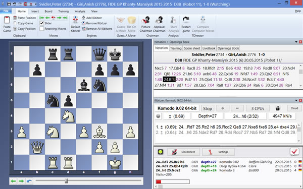 autoplay in hiarcs chess explorer database